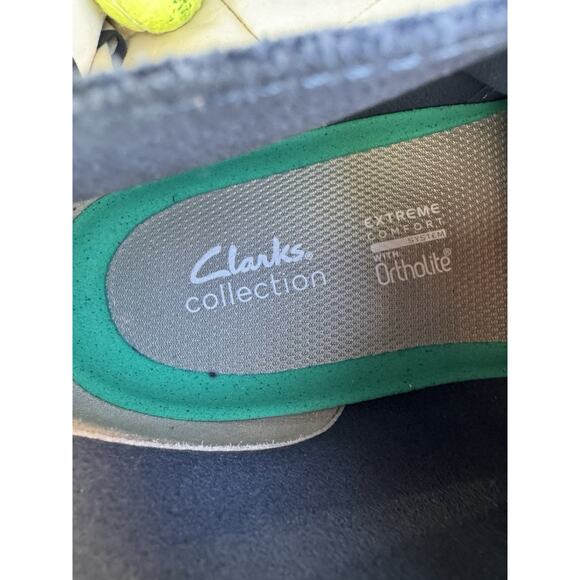 New Clarks Men's Suede Desert Boot Ortholite Extreme Comfort Sz 9.5 Blue - Picture 6 of 6